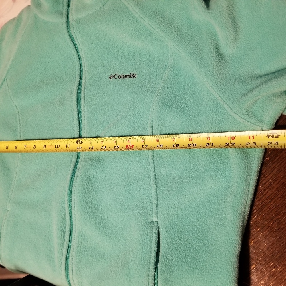 Columbia Fleece Jacket XL Mint Green - Picture 5 of 6